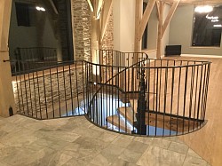 Circular stair case with inbuilt lighting - Aveton Gifford, Devon