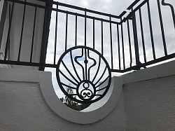 Detail of balustrade for an Arts and Crafts property - Sidmouth, Devon