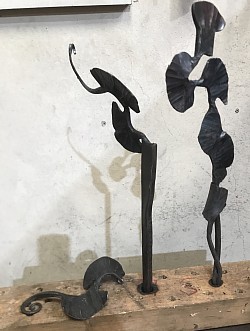 Free stye forging, blacksmith sculpture