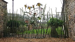 This gate was originally sited at the owners previous residence but they wished to resite on moving