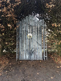 Natural finish to this gate to blend into setting
